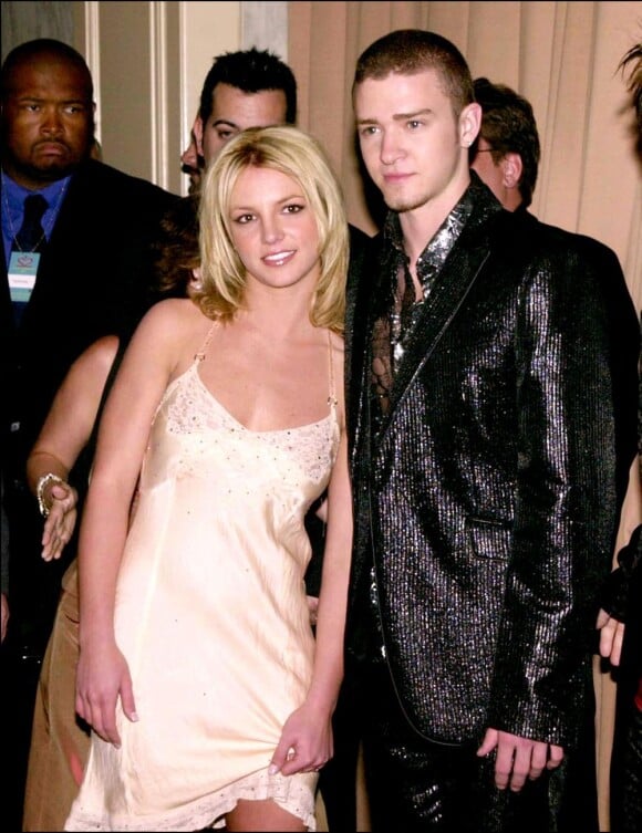 Justin Timberlake en 2001 avec sa petite amie Britney Spears