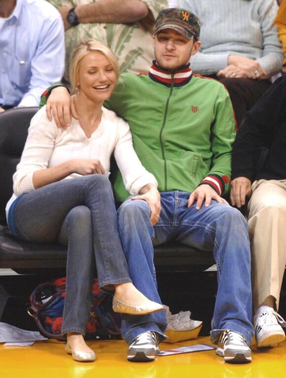 Justin Timberlake et sa petite amie Cameron Diaz en 2006