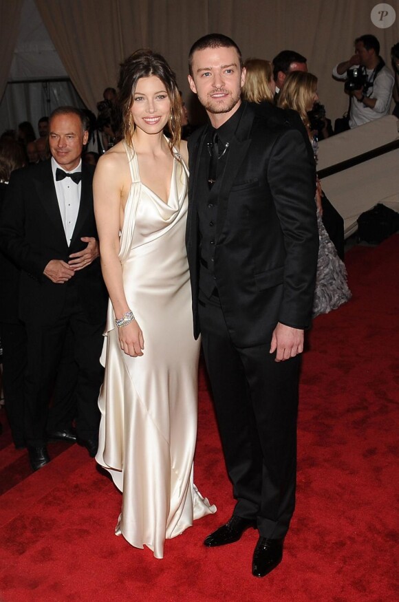 Justin Timberlake et sa petite amie Jessica Biel en 2010