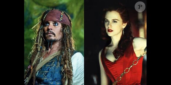 Jack Sparrow (Johnny Depp) est un pirate-capitaine  plutôt frivole et qui aime s'amuser. Pour qu'il soit heureux, il lui faut une dame d'une grande beauté et qui saura le divertir ! Pourquoi pas Satine (Nicole Kidman) de Moulin Rouge ? 