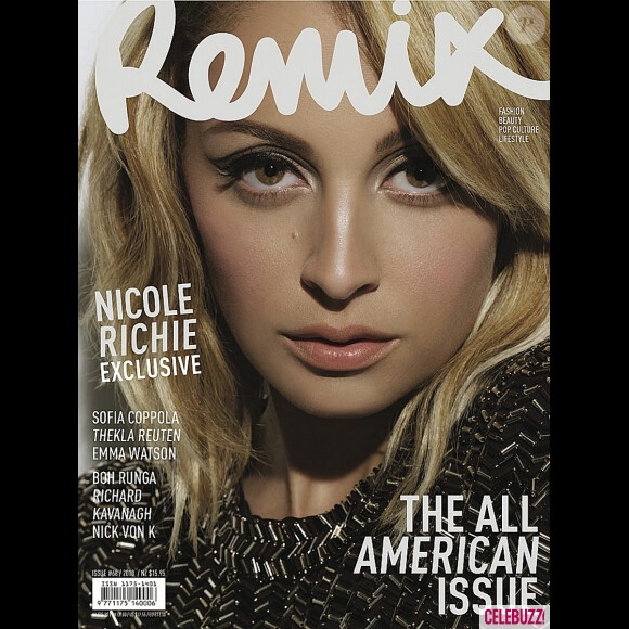 Nicole Richie en couverture du magazine Remix, mars 2011.