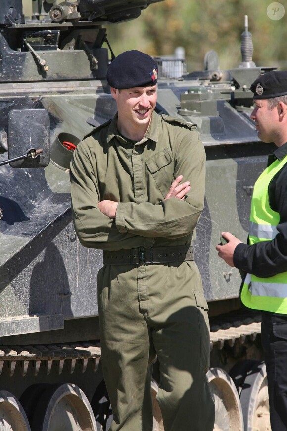 Prince William en entraînement à Bovington, le 25 mai 2007.