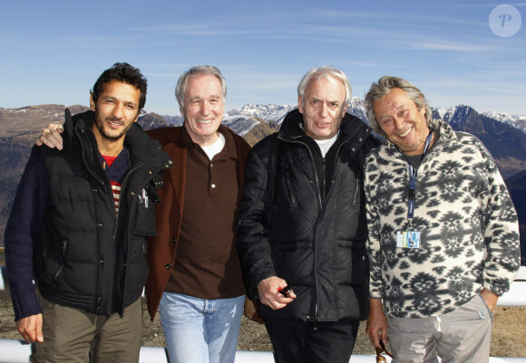 Kamel Belghazi, Bernard Le Coq, Didier Sandre et Patrick Bouchitey lors du Festival de Luchon, le 11 février 2011