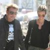 Johnny Hallyday et Laeticia le 14 janvier 2011, à Los Angeles.