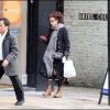 Helena Bonham Carter fait du shopping dans les rues de Londres, le 14 février 2011