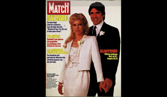 Le mariage de Tony Scotti et Sylvie Vartan en couverture de Paris Match