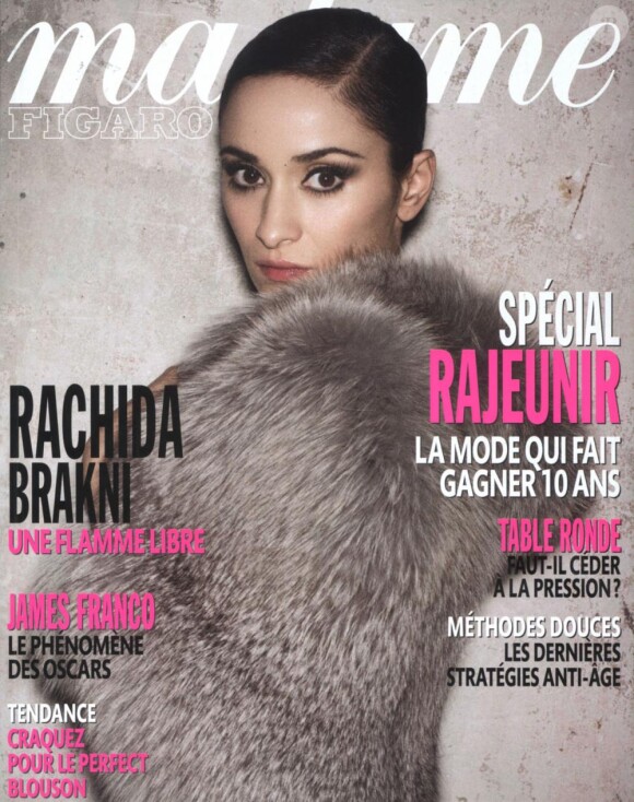 Rachida Brakni en couverture de Madame Figaro