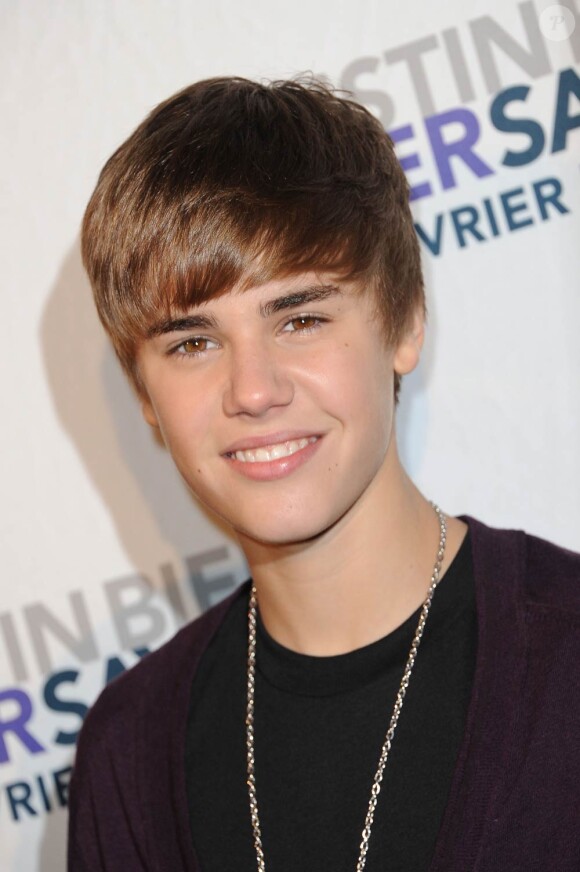 Justin Bieber présente le long métrage Never Say Never, au Grand Rex, à Paris, le 17 février 2011.