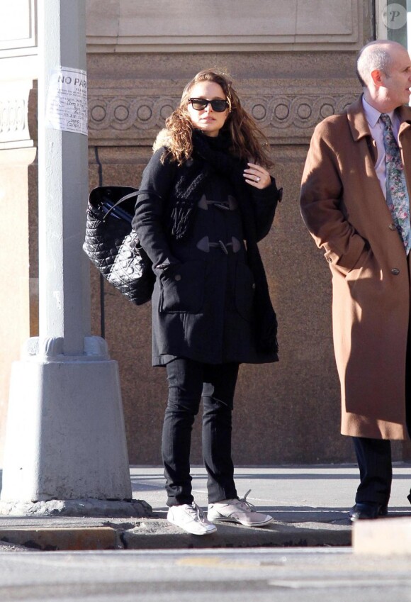 Natalie Portman dans les rues de New York le 8 février 2011