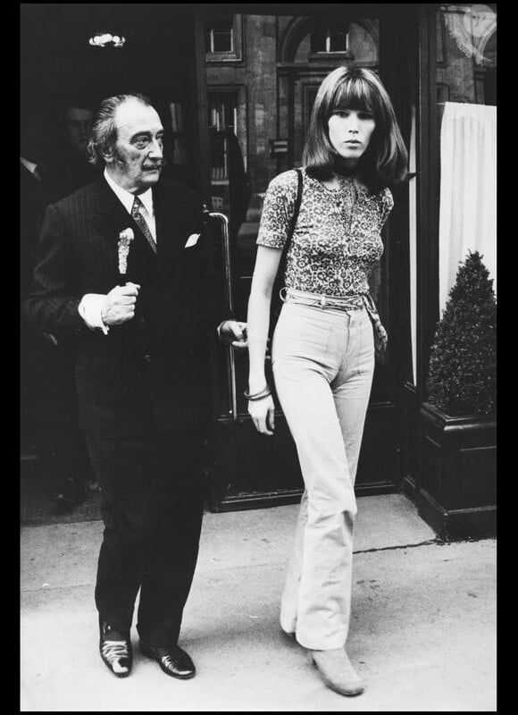 Amanda Lear et Salvador Dali dans les années 70