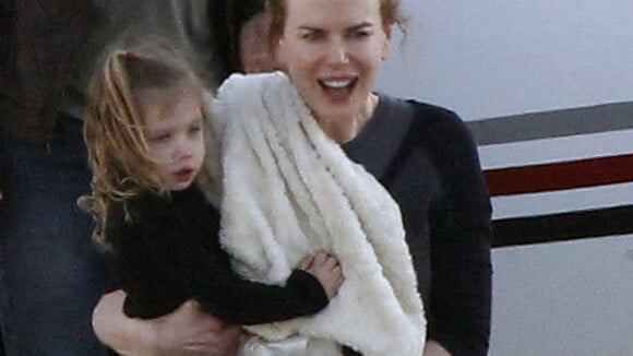 Nicole Kidman : En famille avec son mari et leurs deux fillettes, le bonheur !