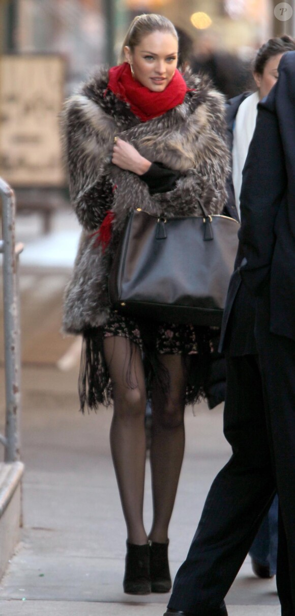 Candice Swanepoel à New York, le 1er mars 2011.