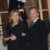 Gérard Longuet et son épouse lors du dîner avec l'invité d'honneur le président d'Afrique du sud, à l'Elysée le 2 mars 2011 à Paris
 