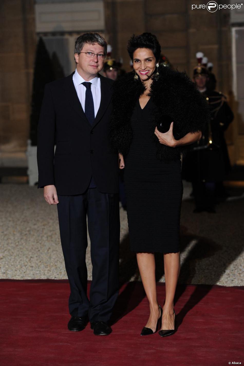 Henri Seydoux et son épouse Farida Khelfa lors du dîner ...
