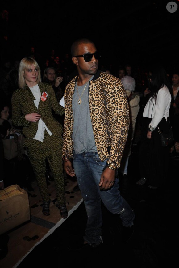Kanye West au défilé Vivienne Westwood à Paris le 4 mars 2011