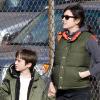 Jennifer Connelly, enceinte, va chercher son fils Stellan à l'école le 4 mars 2011 à New York