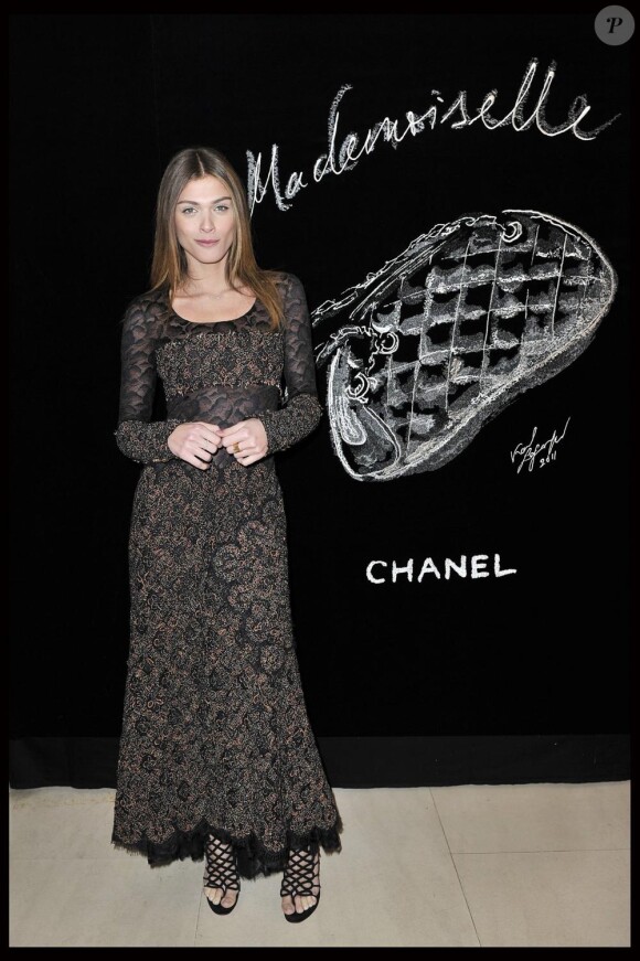 Elisa Sednaoui à la soirée privée Chanel organisée en l'honneur de Blake Lively rue Cambon le samedi 5 mars 2011