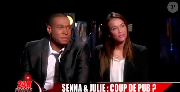 Julie et Senna de Secret Story 4 lors de leur interview dans 24H people sur Direct 8
