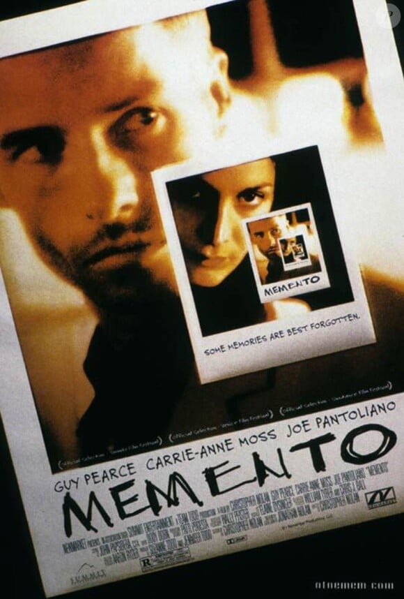 L'affiche de Memento, de Christopher Nolan.