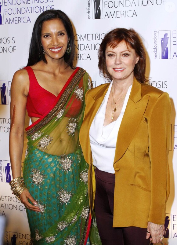 Susan Sarandon et Padma Lakshmi à la troisième édition du Blossom Ball, à New York. 19 mars 2011