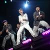 Justin Bieber se produit sur la scène de Bercy, mardi 29 mars 2011.