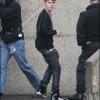 Justin Bieber arrive discrétement à Bercy le 29 mars 2011