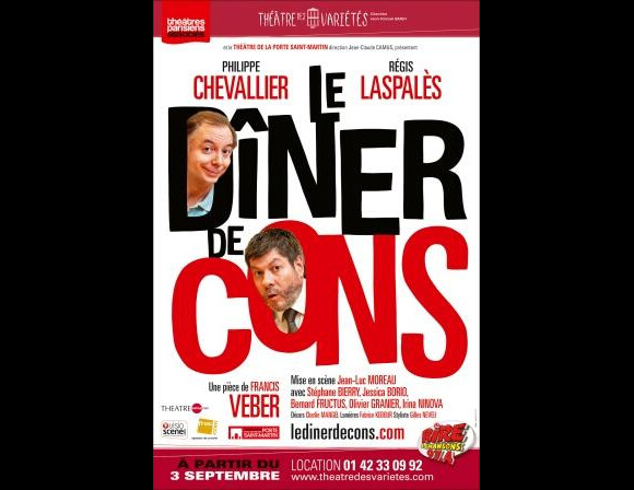 Chevallier et Laspalès triomphent actuellement au Théâtre des Variétés avec Le Dîner de Cons.