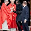 Le prince Albert de Monaco, pour son mariage avec Charlene Wittstock (photo : lors d'une messe le 27 janvier 2011), a choisi Jean-Michel Jarre pour assurer le clou du spectacle de la journée du vendredi 1er juillet.