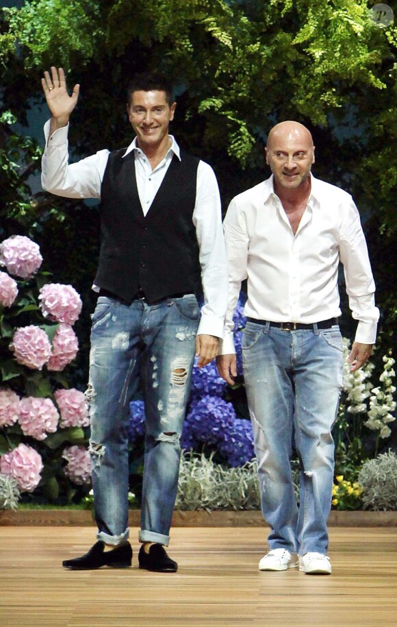 Stefano Gabbana et Domenico Dolce à Milan le 23 septembre 2010