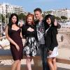 Rocco Siffredi et les Dorcel Girls sur la Croisette à Cannes, le 5 avril 2011