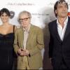 Penélope Cruz, Woody Allen et Javier Bardem pour la promotion de Vicky Cristina Barcelona