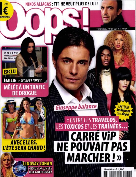 Le magazine Oops sorti le 8 avril 2011