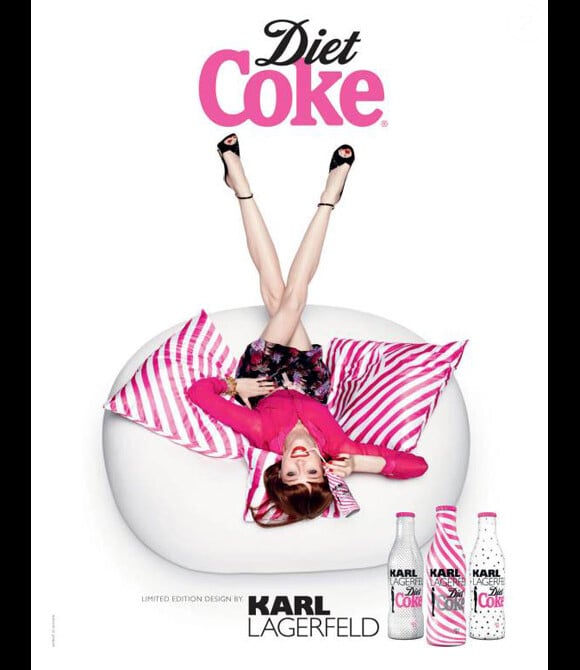 Coco Rocha pour la campagne Coca-Cola Light par Karl Lagerfeld, avril 2011.