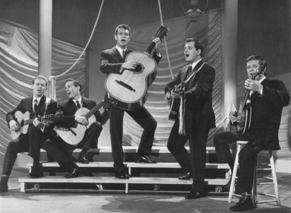 Gil Robbins (au centre) et son groupe The Highwaymen