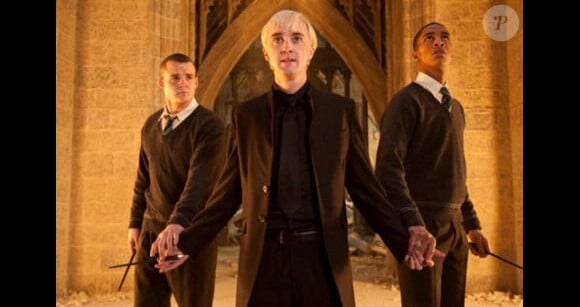 Tom Felton, alias Draco, dans Harry Potter et les reliques de la mort - Partie II