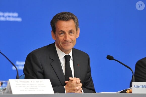 Nicolas Sarkozy lors d'un meeting en mars 2011.