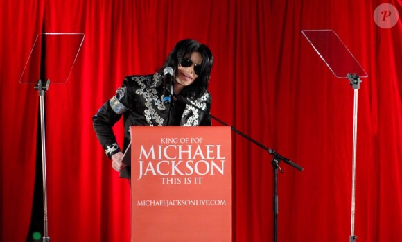 Michael Jackson, à Londres (Angleterre), en mars 2009.