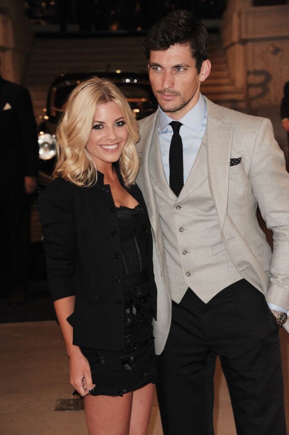 Mollie King et son boyfriend David Gandy à l'inauguration de l'exposition consacrée aux voitures de collection de Ralph Lauren, au musée des Arts décoratifs. Paris, le 27 avril