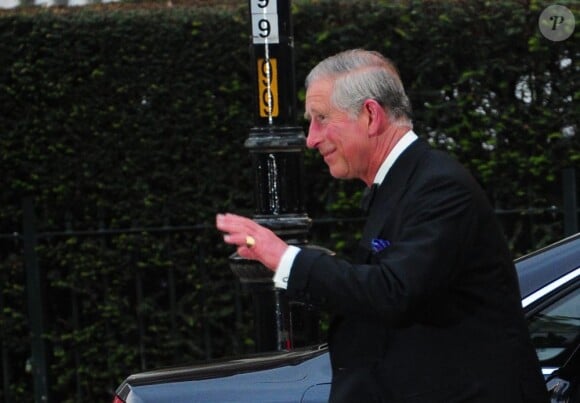 Le prince Charles lors du dîner de gala organisé par la Reine Elizabeth II la veille du mariage de Kate Middleton et du prince William à l'Hôtel Mandarin Oriental Hotel à Londres le 28 avril 2011