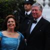 La princesse Katherine de Serbie et le prince Alexandre II de Serbie lors du dîner de gala organisé par la Reine Elizabeth II la veille du mariage de Kate Middleton et du prince William à l'Hôtel Mandarin Oriental Hotel à Londres le 28 avril 2011