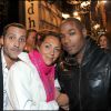 David Setrouk, Hermine de Clermont Tonnerre et Lord Kossity lors de la soirée d'inauguration de la nouvelle compilation du Buddha Bar à Paris le 28 avril 2011
