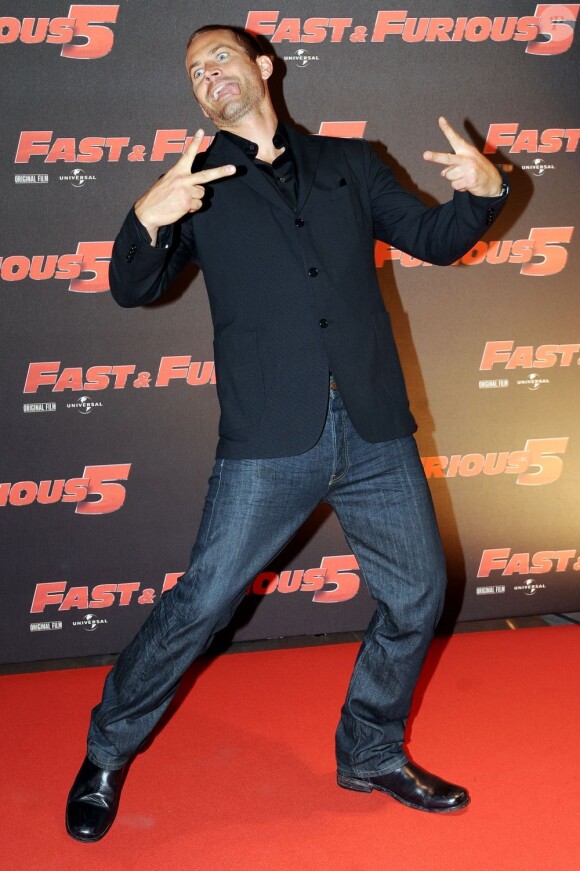 Paul Walker assiste, vendredi 29 avril, à l'avant-première italienne de Fast and Furious 5, à Rome.
