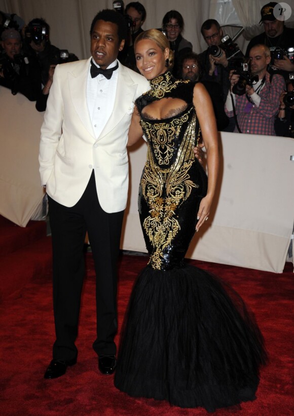 Beyoncé et son mari Jay-Z le 2 mai 2011 à New York