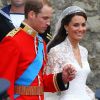 Kate Middleton est radieuse au bras de son prince charmant. Londres, 29 avril 2011