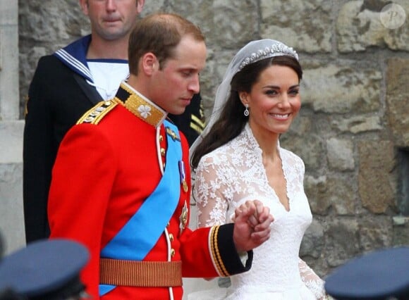 Kate Middleton est radieuse au bras de son prince charmant. Londres, 29 avril 2011