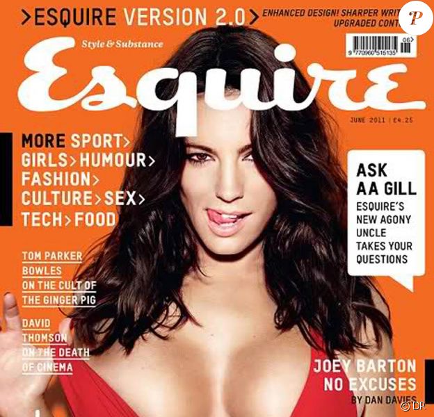 La superbe Kelly Brook en couverture du magazine Esquire, édition juin 2011.
