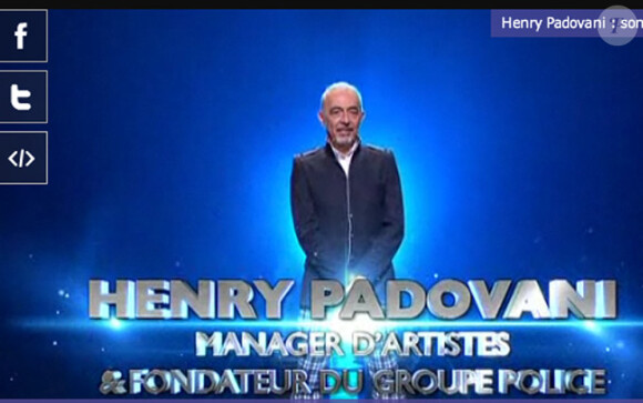 Henry Padovani pour X Factor