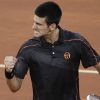 Novak Djokovic, avec force et détermination. Il en faut pour arriver au sommet du tennis mondial.