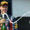 Sebastian Vettel sur le podium du grand prix de Turquie, à Istanbul, le 8 mai 2011.
