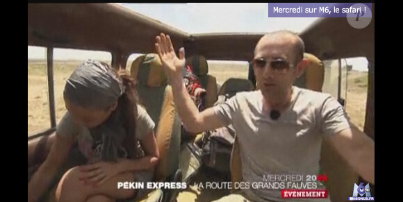 Ingrid et Nicolas dans la bande-annonce de Pékin Express : la route des grands fauves, diffusée le 11 mai 2011 sur M6